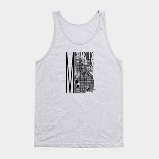 Map of Minneapolis Tank Top